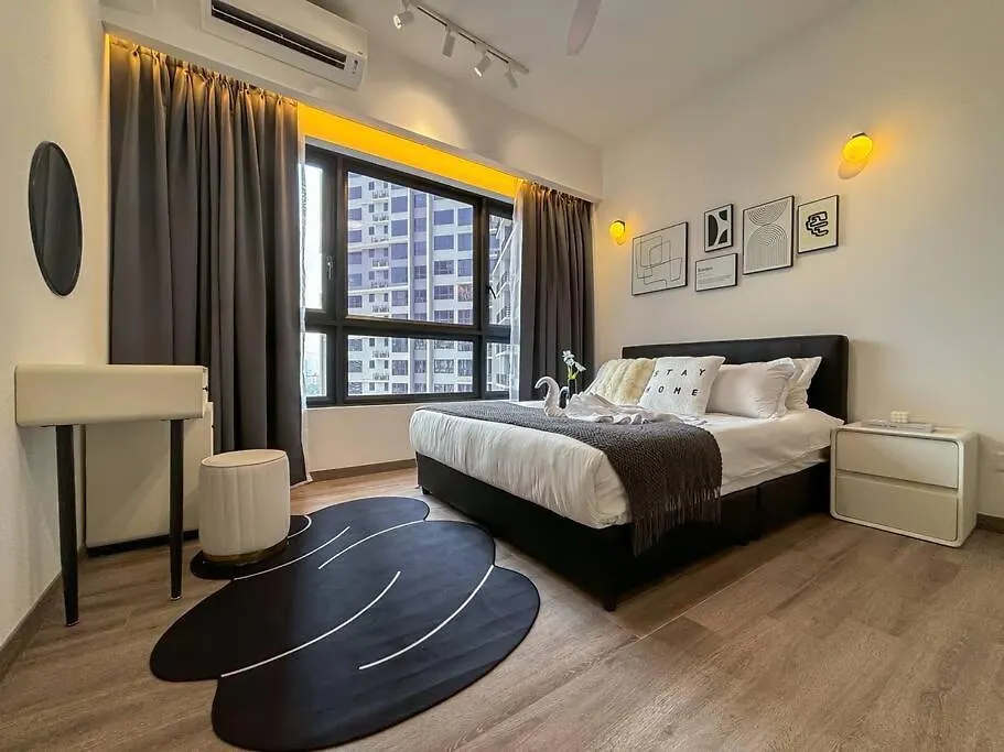 Apartment Agile Bukit Bintang Dark Grey Aesthetic Home Near Trx, Pavilion Kuala Lumpur
