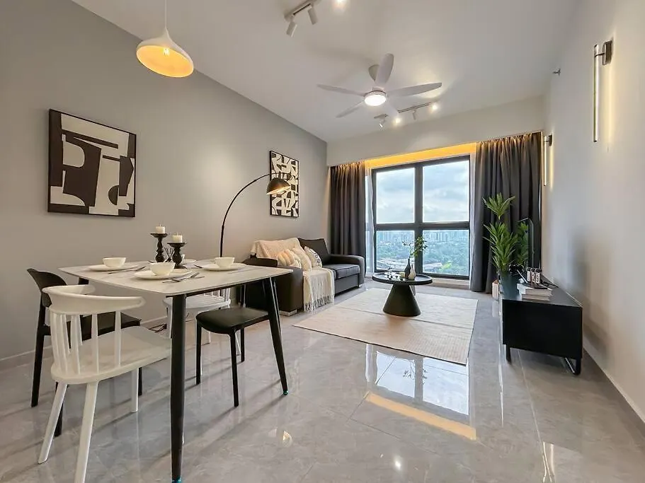 Apartment Agile Bukit Bintang Dark Grey Aesthetic Home Near Trx, Pavilion Kuala Lumpur